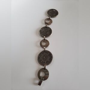 Intricate Sterling Silver Bracelet
